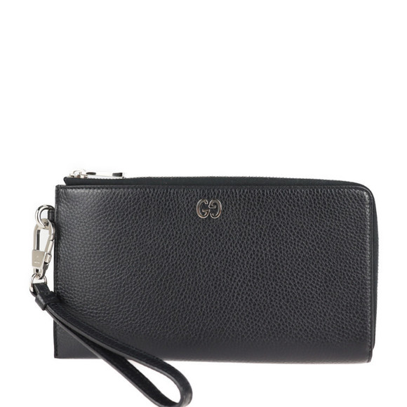 Gucci GG Metal Wrist Wallet Long Wallet Leather Black - Picture 10 of 16